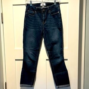 PAIGE Blue Ankle Cropped Jeans